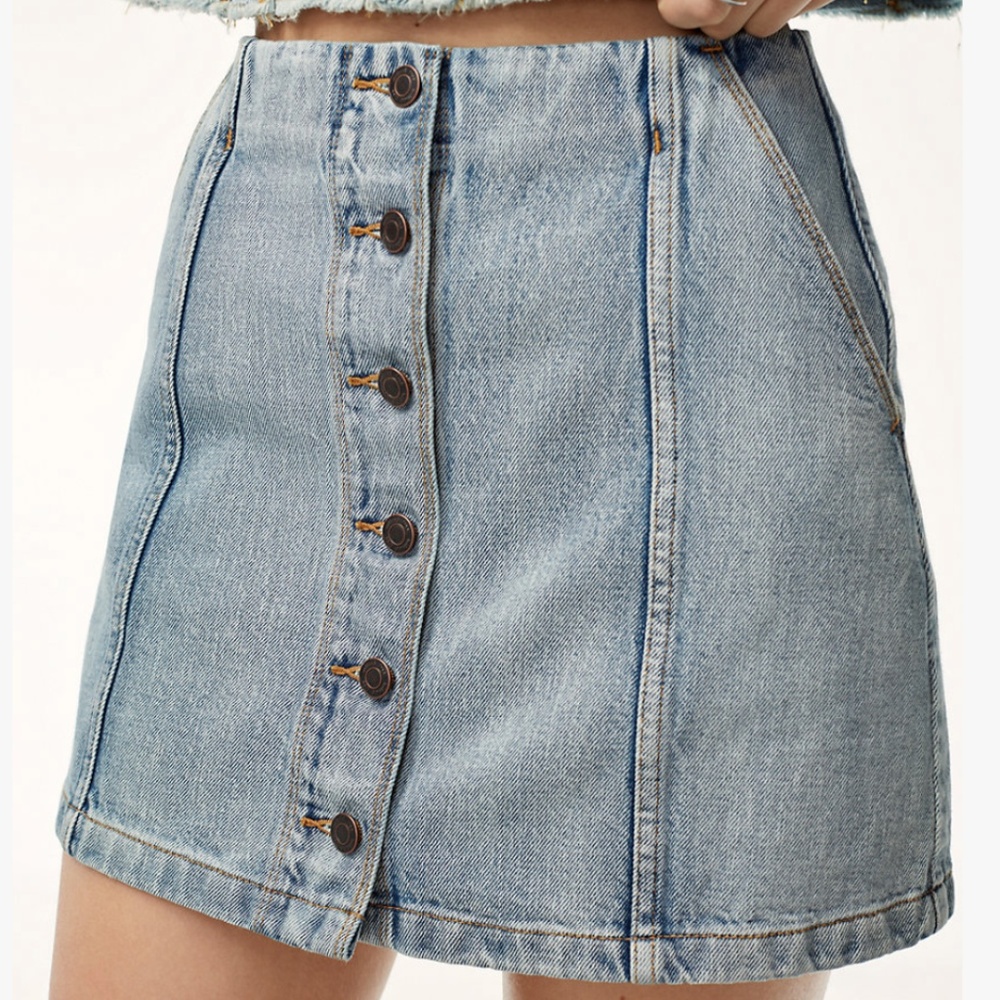 Aritzia Wilfred Free Ahrens Skirt Denim Skirt